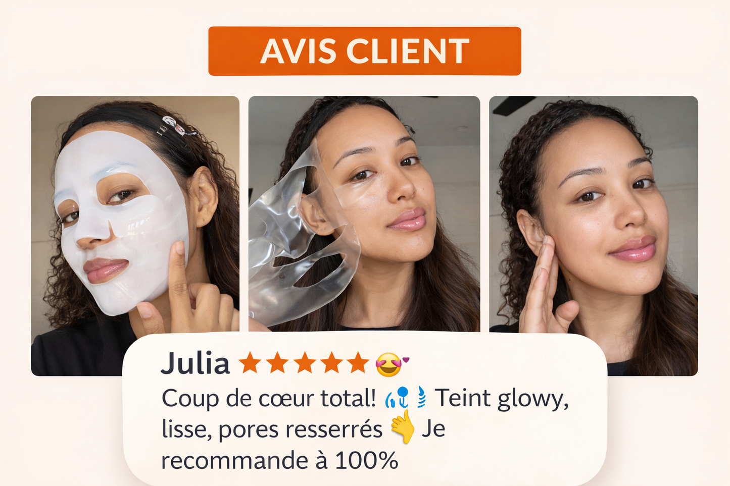 Masque collagène 4 pièces/boîte